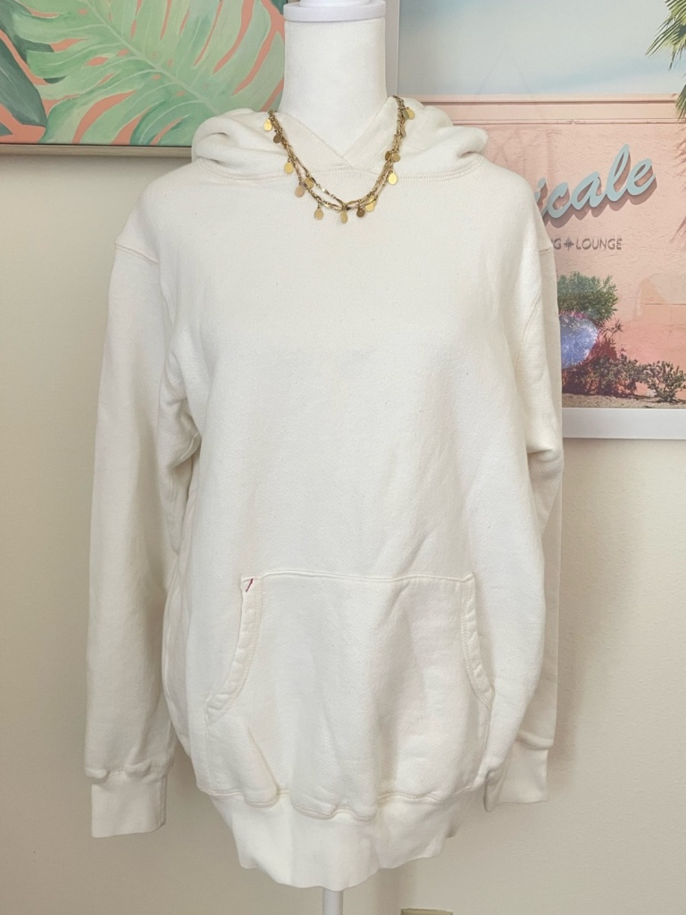 Oil and Lumber French Terry Pullover Hoodie Sweatshirt Unisex Small